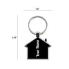Gift Glow's Personalized Stainless Steel House Shape Keychain | Custom Engraved | Gold-Plated | Perfect for Home, Office, Car & Bike Keys
