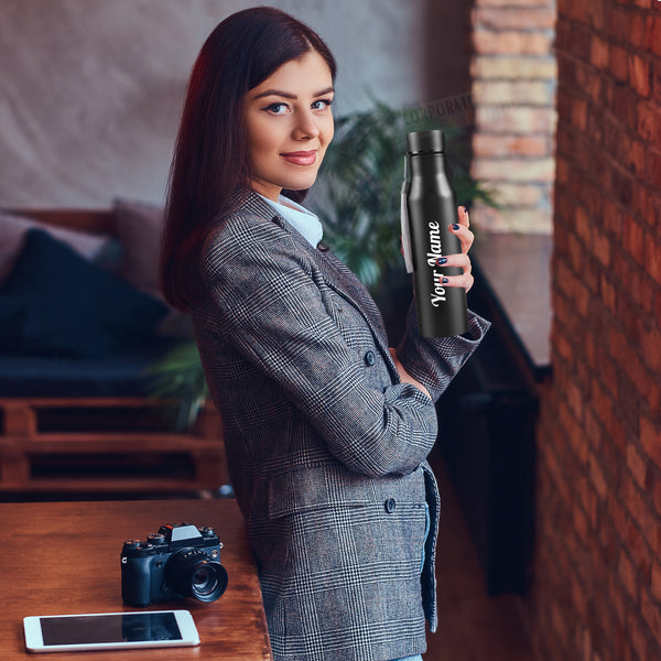 Personalized Stainless Steel Bottle 1L | Leak-Proof | GiftGlow | (H241-A Edition)