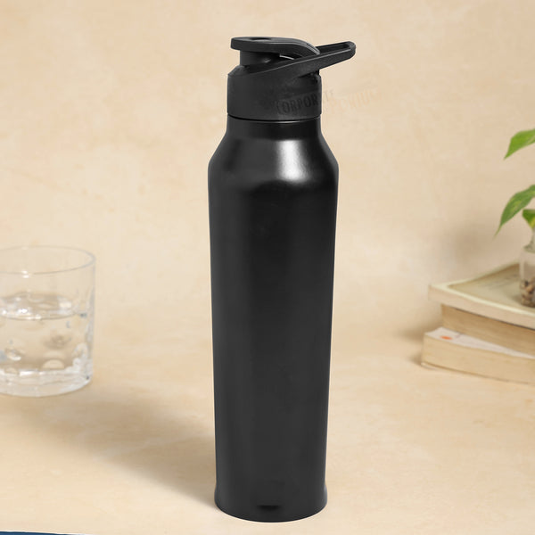 Stainless Steel Bottle 1L | Leak-Proof | GiftGlow | (Black-Pineapple Edition)
