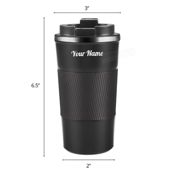 Gift Glow's Personalized Stainless Steel Coffee Mug 520ML| Hot For 8 Hours | Vacuum Insulated Mug