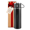 Stainless Steel Double Wall Thermo Bottle Gift Set (500ml, Black Edition)