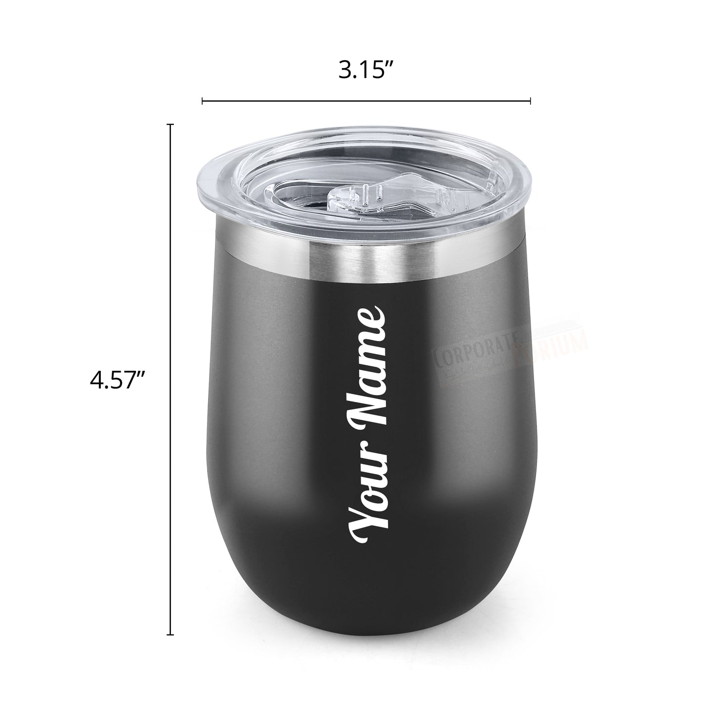 Gift Glow's Personalized Stainless Steel Coffee Mug 350ML| Leakproof Hot & Cold 4 Hours | Double Wall