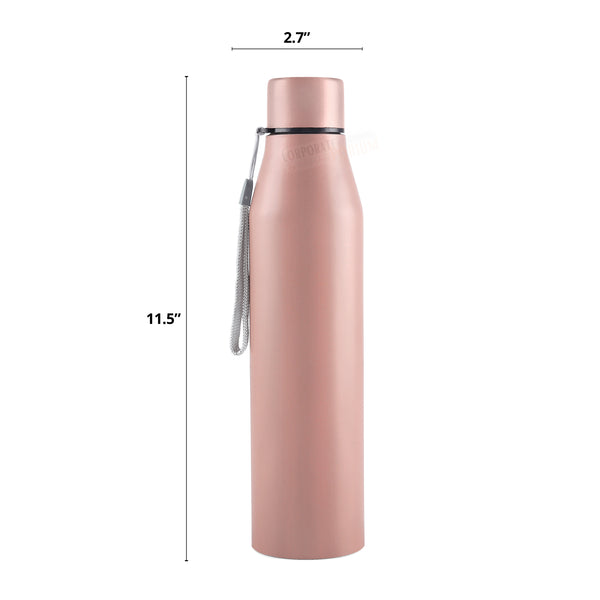 Stainless Steel Bottle 1L | Leak-Proof | GiftGlow | (Baby-Pink Edition)