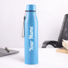 Personalized Stainless Steel Sky Blue Bottle | 1L | Leakproof & Easy to Carry | Laser Engraved Gift