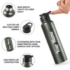 Gift Glow's Personalized Stainless Steel Bottle | 1L | Leakproof & Easy to Carry | Laser Engraved (Green)