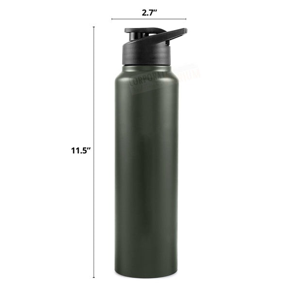 Stainless Steel Bottle 1L | Leak-Proof | GiftGlow | (Green Edition) | Perfect gift for Valentine