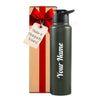 Gift Glow's Personalized Stainless Steel Bottle | 1L | Leakproof & Easy to Carry | Laser Engraved (Green)