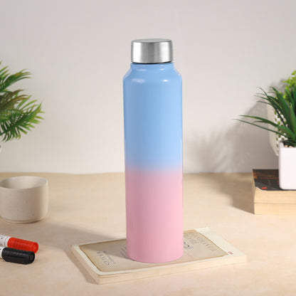 Stainless Steel Bottle 1L | Leak-Proof | GiftGlow | (Pink-Blue Edition)
