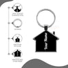 Gift Glow's Personalized Stainless Steel House Shape Keychain | Custom Engraved | Gold-Plated | Perfect for Home, Office, Car & Bike Keys