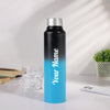 Gift Glow's Personalized Stainless Steel Bottle | 1L | Leakproof & Easy to Carry | Laser Engraved (Blue-Black Edition)