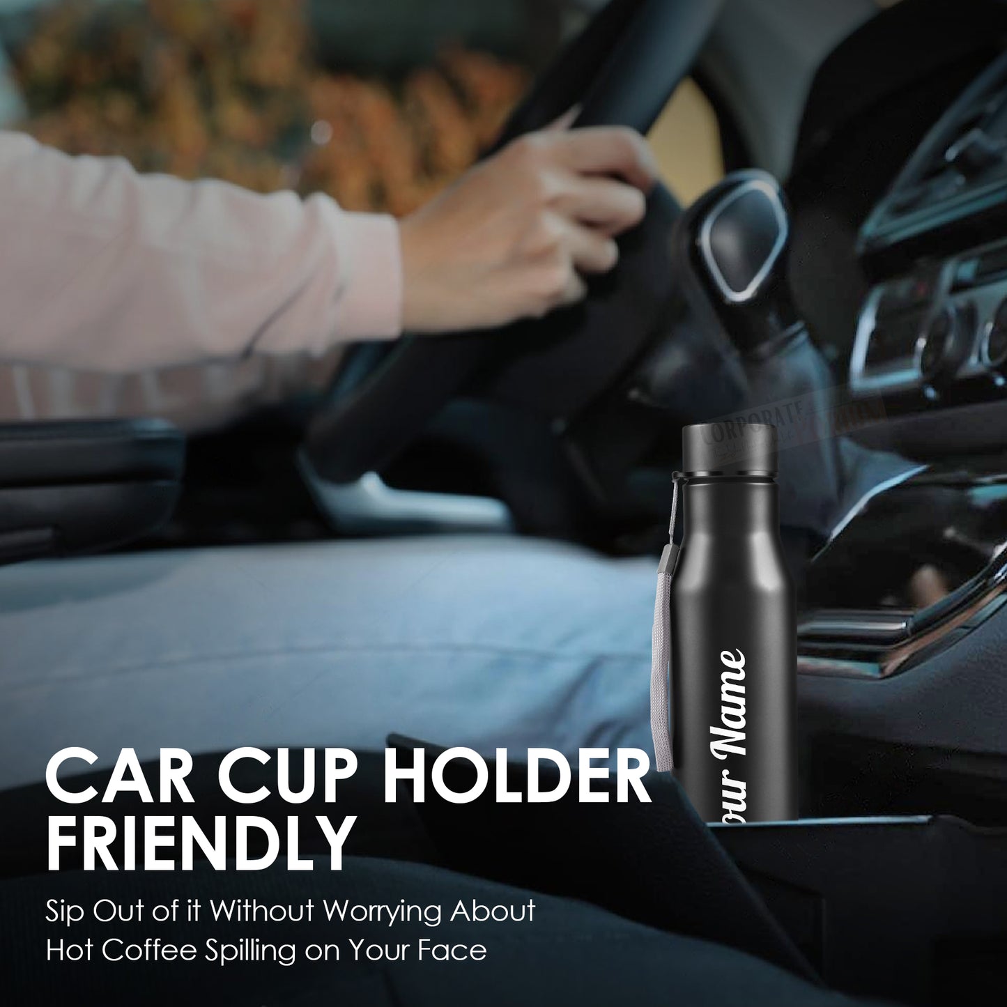 Personalized Stainless Steel Bottle 1L | Leak-Proof | GiftGlow | (H241-A Edition)