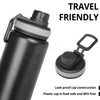 Stainless Steel Bottle 1L | Leak-Proof | GiftGlow | (Black Sipper Edition)