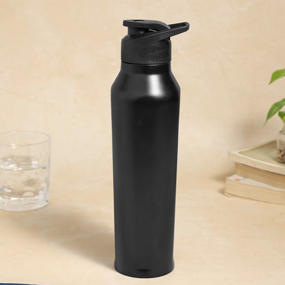 Stainless Steel Bottle 1L | Leak-Proof | GiftGlow | (Black-Pineapple Edition)
