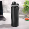 Stainless Steel Bottle 1L | Leak-Proof | GiftGlow | (Black Sipper Edition)