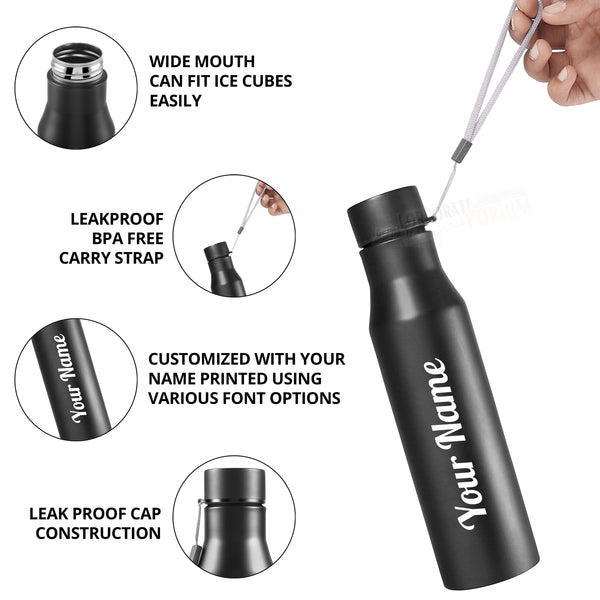Personalized Stainless Steel Bottle 1L | Leak-Proof | GiftGlow | (H241-A Edition)