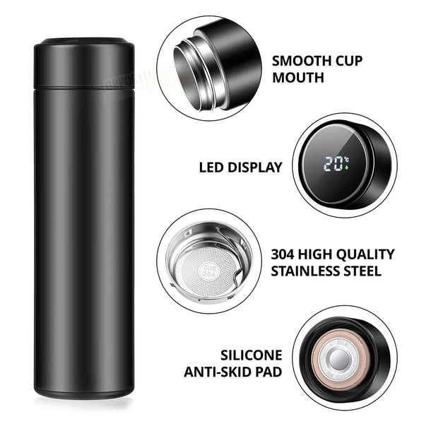 Stainless Steel Bottle 800MLTemperature Bottle | 6 hours Hot & Cold GiftGlow