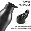 Stainless Steel Bottle 1L | Leak-Proof | GiftGlow | (Black Top Sipper Edition)