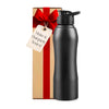 Stainless Steel Bottle 1L | Leak-Proof | GiftGlow | (Black Top Sipper Edition)