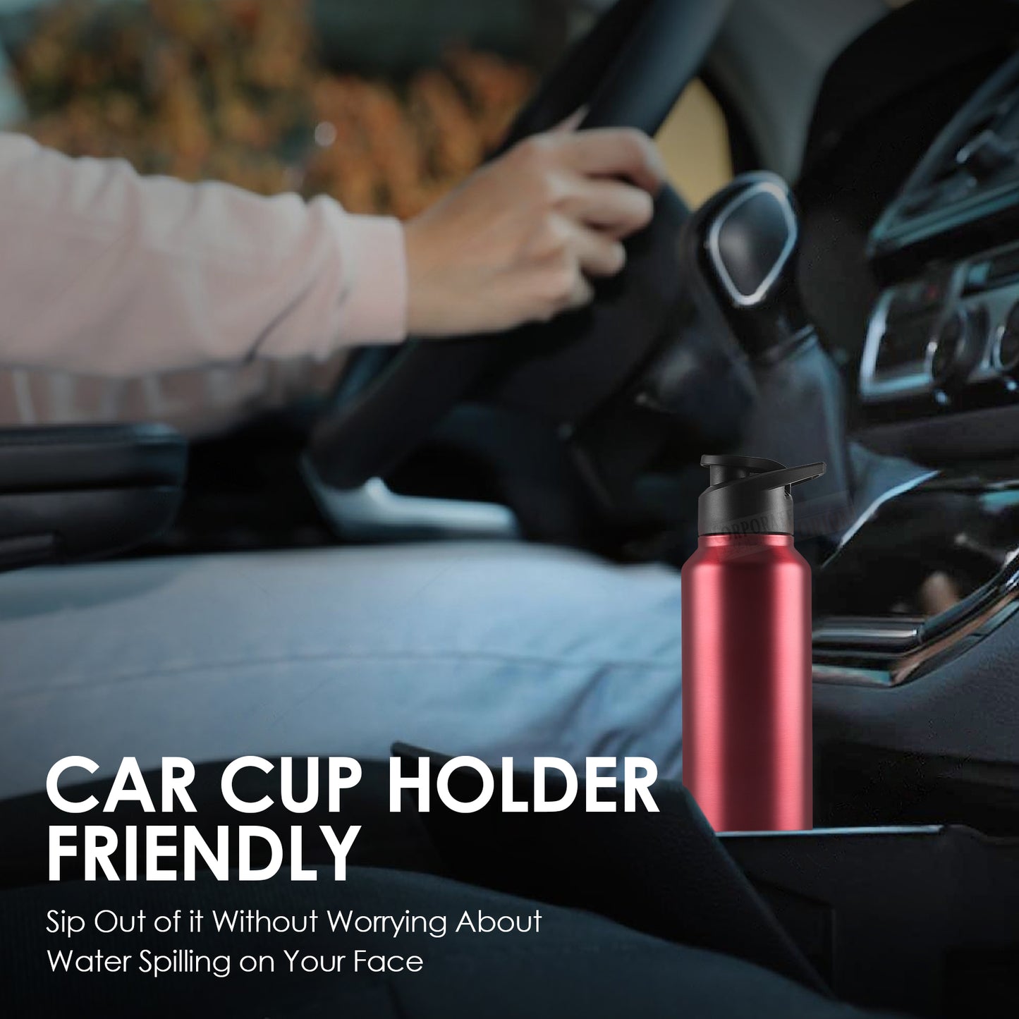 Stainless Steel Bottle 1L | Leak-Proof | GiftGlow | Perfect for Gifting