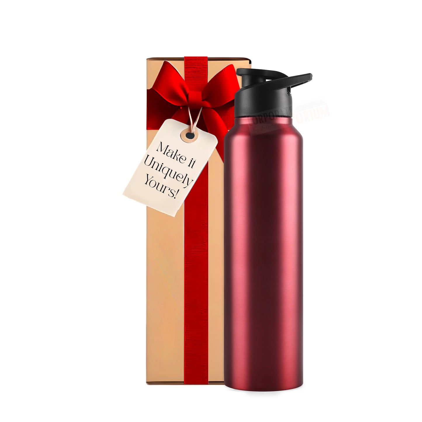 Stainless Steel Bottle 1L | Leak-Proof | GiftGlow | Perfect for Gifting