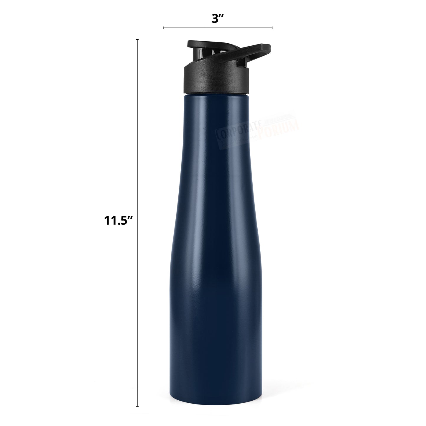 Stainless Steel Bottle 1L | Leak-Proof | GiftGlow | (Flora-Blue Edition)
