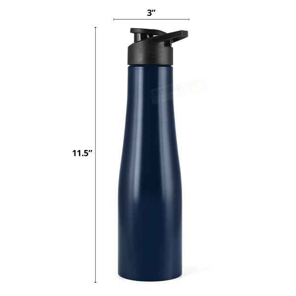 Stainless Steel Bottle 1L | Leak-Proof | GiftGlow | (Flora-Blue Edition)