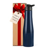 Stainless Steel Bottle 1L | Leak-Proof | GiftGlow | (Flora-Blue Edition)