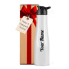 Gift Glow's Personalized Stainless Steel Bottle | 1L | Leakproof & Easy to Carry | Laser Engraved (White)