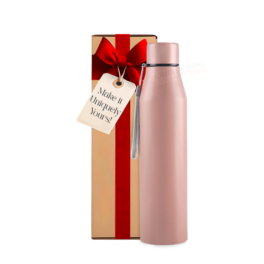Stainless Steel Bottle 1L | Leak-Proof | GiftGlow | (Baby-Pink Edition)