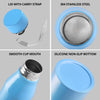 Personalized Stainless Steel Sky Blue Bottle | 1L | Leakproof & Easy to Carry | Laser Engraved Gift