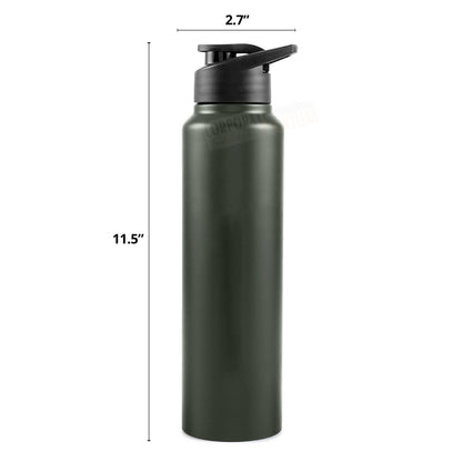 Stainless Steel Bottle 1L | Leak-Proof | GiftGlow | (Green Edition) | Perfect gift for Valentine