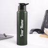 Gift Glow's Personalized Stainless Steel Bottle | 1L | Leakproof & Easy to Carry | Laser Engraved (Green)