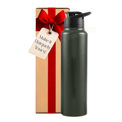 Stainless Steel Bottle 1L | Leak-Proof | GiftGlow | (Green Edition) | Perfect gift for Valentine