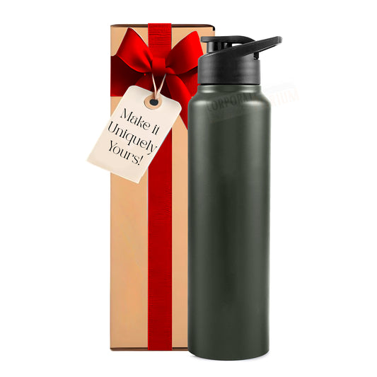 Stainless Steel Bottle 1L | Leak-Proof | GiftGlow | (Green Edition) | Perfect gift for Valentine