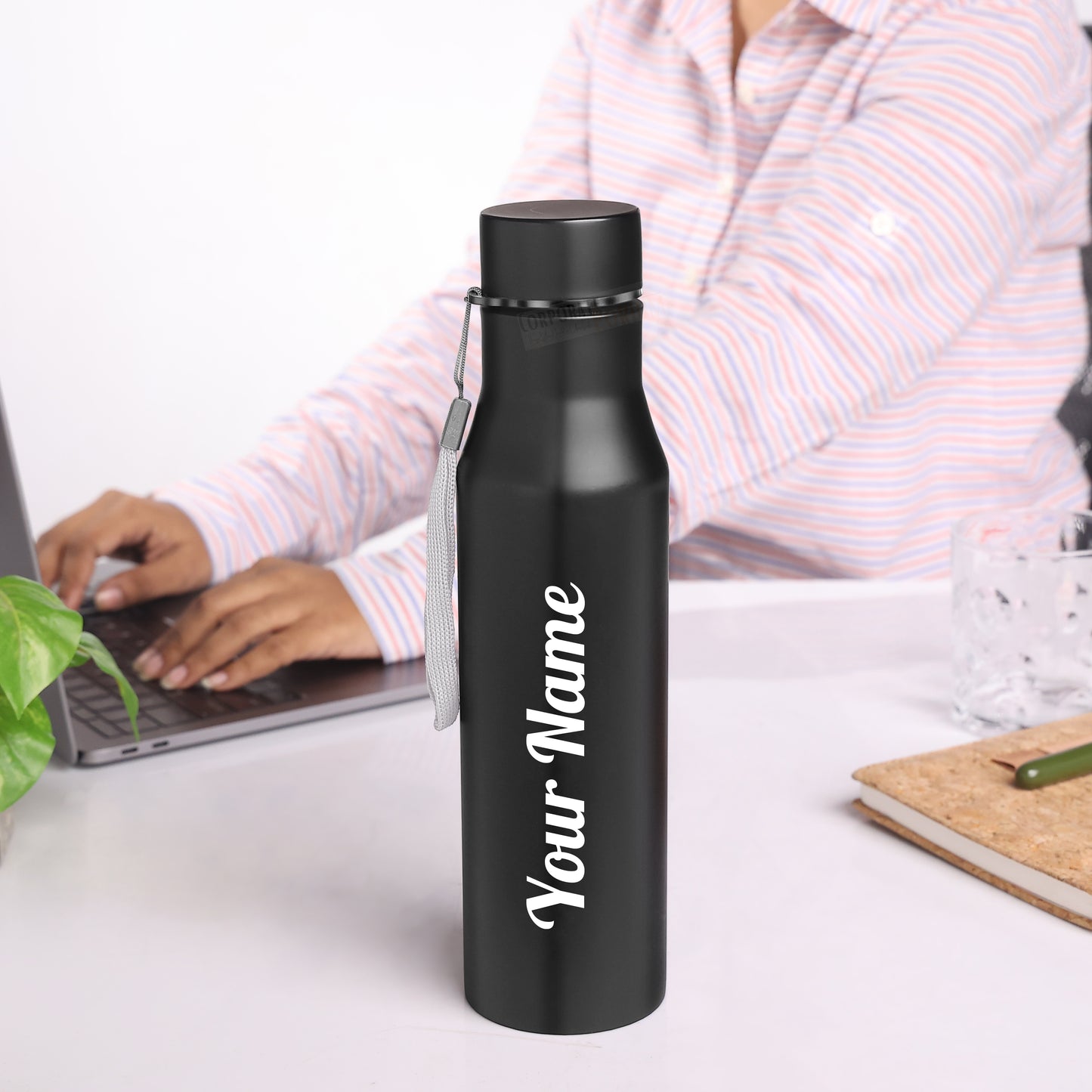Personalized Stainless Steel Bottle 1L | Leak-Proof | GiftGlow | (H241-A Edition)