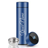 Gift Glow’s Personalized Blue Temperature Display Water Bottle 500 ML