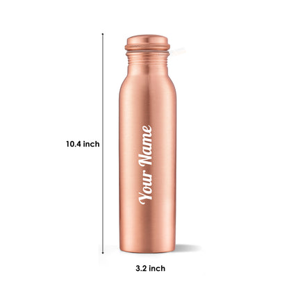 Personalized Pure Copper Bottle 1L | Leak-Proof | GiftGlow