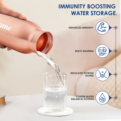 Personalized Pure Copper Bottle 1L | Leak-Proof | GiftGlow