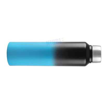 Stainless Steel Bottle 1L | Leak-Proof | GiftGlow | (Black-Blue Edition)