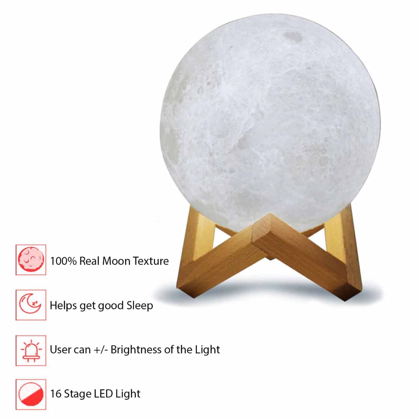 Gift Glow's 3D Moon Lamp