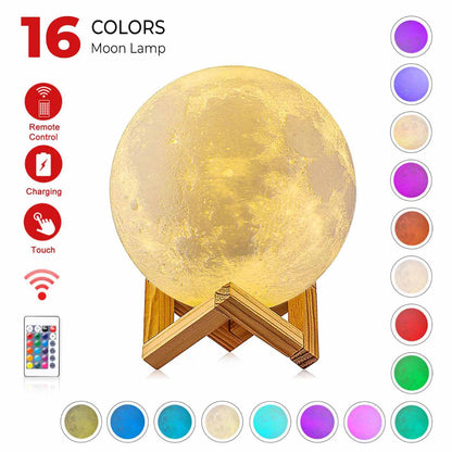 Gift Glow's 3D Moon Lamp