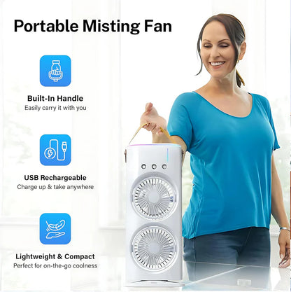 Gift Glow’s Special Summer Mini Air Cooler |  Dual Fans for Your Desk, office,home and kitchen