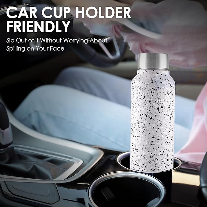 Stainless Steel Bottle 1L | Leak-Proof | GiftGlow | (Paper-White Edition)
