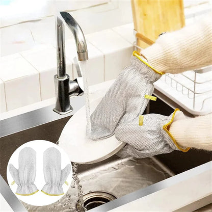 Wire Dishwashing Gloves (Pack Of 2)