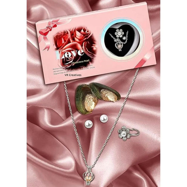 Love Pearl Necklace Set | Romantic Gift Box