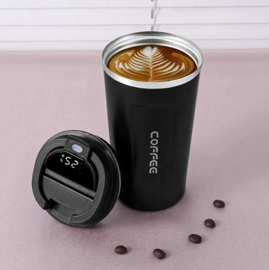 Personalized Coffee Mug Vacuum Insulated With Temperature Display